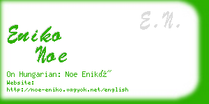 eniko noe business card